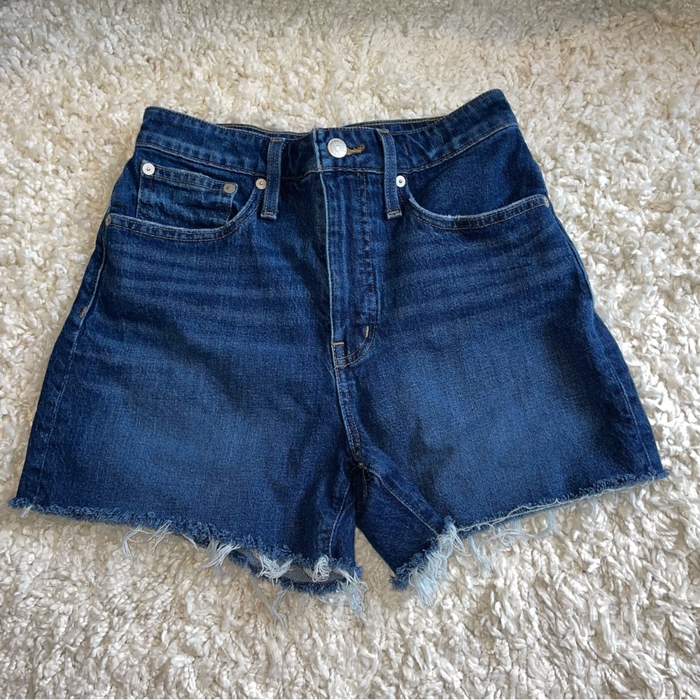 Madewell curvy high rise denim shorts